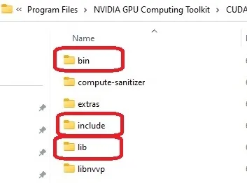 cuda folder